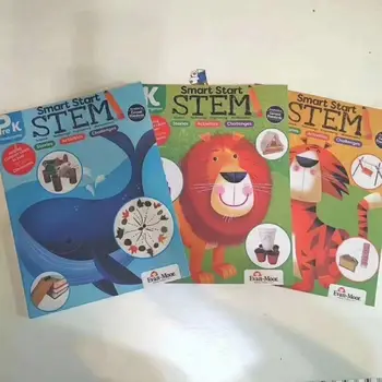 3 бр./лот Евън Мур Smart Start STEM PreK K G1 Образование на Работната Тетрадка на Английски Образование на Книги За Деца Просвещение Уроци