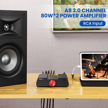 AIYIMA A8 MA12070 Усилвател на Мощност Стерео Аудио Усилвател на Звука Amplificador 80Wx2 Т8 6N3 Клиенти Предусилвател Bluetooth 5,0 Предусилвател