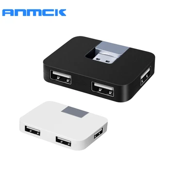 Anmck 4 Порта 2.0 за Високоскоростен USB Хъб Мулти Интерфейс USB Сплитер За Настолен Компютър PC, Лаптоп Адаптер за USB HUB