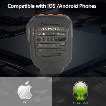 ANYSECU Безжичен Микрофон Z112 за система Android и Ios Мобилен Телефон 3G, 4G Network Радио Работи с ИСТИНСКИ-ПР ZELLO