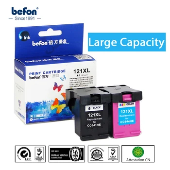Befon Отново Обичай касета 121XL Заместител на HP 121 121 HP XL Мастило касета за Deskjet D2563 F4283 F2423 F2483 F2493