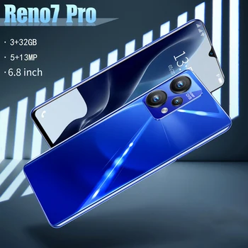 RENO7Pro мобилен телефон е 3 + 32 голяма оперативна памет, HD камера, батерия с голям капацитет трайни мобилен телефон за разпознаване на лица 6.8