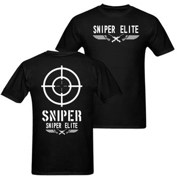 Sniper мъжка тениска Армията Военен Снайперист елит ежедневни подарък тениска САЩ Размер S-3XL