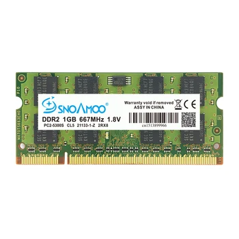 SNOAMOO DDR2 1 GB 2 GB 667 Mhz Оперативна памет за лаптоп PC2-5300S 800mhz PC2-6400S 200Pin CL5 CL6 1,8 В 2Rx8 SO-DIMM паметта Гаранция