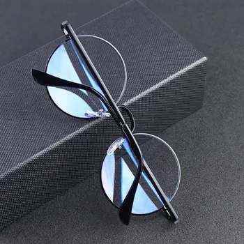 Vanlook Синя Светлина Блокер Кръгли Очила без Рамки За Жени Защита на Екрана UV Компютърни Очила За Мъже