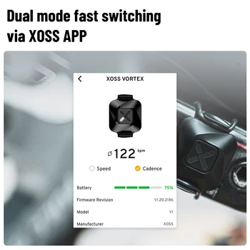 XOSS VORTEX Скорост Сензор за Честотата на Въртене на Велосипеден Компютър за измерване на Скоростта на ANT + Bluetooth Пътен Велосипед МТВ, Сензор За GARMIN iGPSPORT Bryton