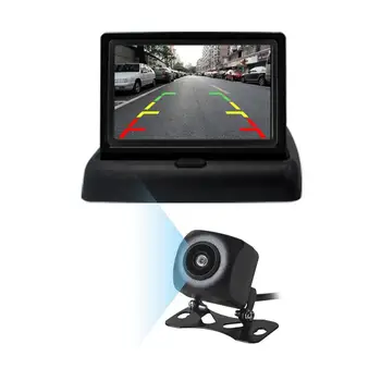 Автоматична Система за Помощ При Паркиране за Нощно Виждане Камера за Обратно виждане Авто Видео Сгъваем Монитор, Камера с TFT Дисплей Автомобилен Аксесоар