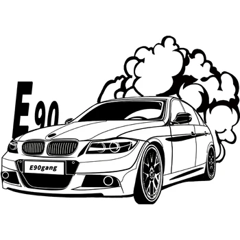 Автомобилна Стикер RuleMylife e46 drift art за BMW автомобилни стикери стикер аниме сладки автомобилни аксесоари, декорации