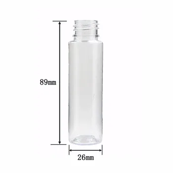 бутилка домашен любимец пластмасови бутилки пълнене 30мл е ясна/синя, с капачка на винт на злато/сребро, алуминий, ченге 10