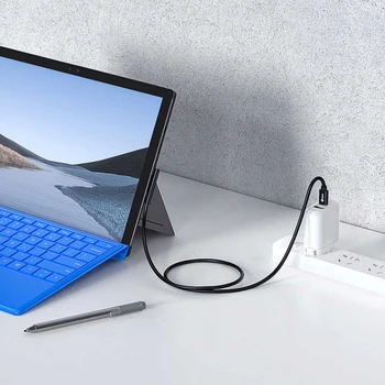 Бързо Зареждане от USB C Захранване от Зарядни Устройства за Аксесоари за Таблети Microsoft Surface Pro 3 4 5 6 Кабела на Зарядното Устройство