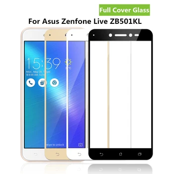 За ASUS Zenfone Live ZB501KL Закалено Стъкло 9H 3D Пълно Покритие Защитно Фолио За Екран За Asus_A007 A007 X00FD Защитно покритие за Защита на