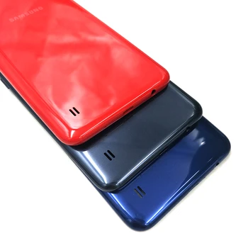 За Samsung A10 Капак на Корпуса на Батерията Пластмасова Защита на Задната Част на Телефона Резервни Части За Galaxy A10 A105 A105F С Логото на