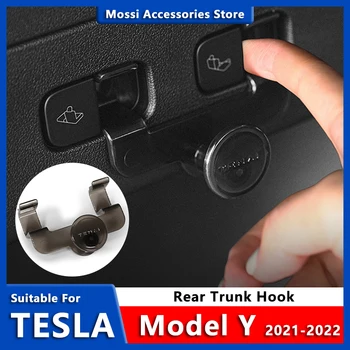 Заден Багажник Кука За Tesla, Модел Y 2021 2022 Авто Аксесоари Авто Приспособление, Носещи 20 кг Екологичният КОМПЮТЪР Компактен Кука За Съхранение