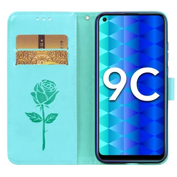 Кожена книжка За Huawei Honor 9C Калъф AKA-L29 Коренно Телефон Защитен Калъф За Честта 9 C Портфейла Флип Hoesje Капа Чанта на Кутията