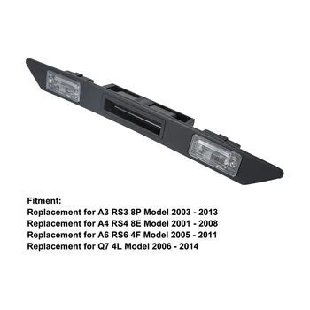 Лампа за Осветление регистрационен номер на Багажника 8P48275743FZ Авто Задна Светлина за Осветление Регистрационен номер в Колекцията за Audi - A3 A4 A6 Q7 RS3 S4 2003-2013