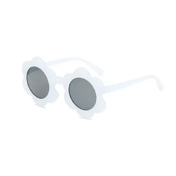 Летни Детски Кръгли Слънчеви Очила С Подсолнухом За Момчета И Момичета, Сладки Мультяшные Преливащи Очила С Защита От Uv, Класически Очила с UV400