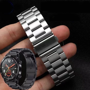 Метален мрежест каишка от неръждаема стомана За TicWatch Pro 3 Ultra GPS/E3/GTX Smart Watch Каишка Миланската Гривна Подмяна на Маншет