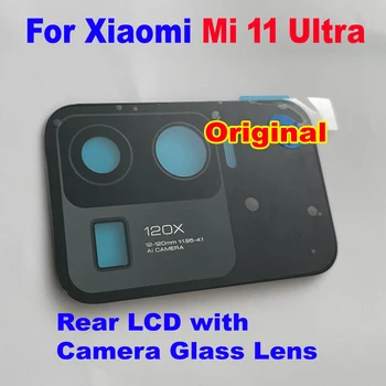Оригинални на Най-добрите Заден LCD Сензорен дисплей Дигитайзер За Xiaomi Mi 11 Ultra Mi11 Ultra със Задната Камера Стъклен Обектив