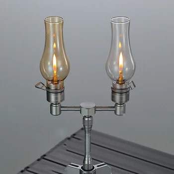 Титуляр лампа Прозрачен Маслена Лампа Открит Къмпинг Стъклена Свещ Лампа Старинни Декоративни осветителни Тела и Аксесоари 2022 Нова