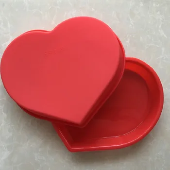 Това е една силиконова голяма плоча за печене на силиконовата форма за торта сърце любов силиконова печка за печене