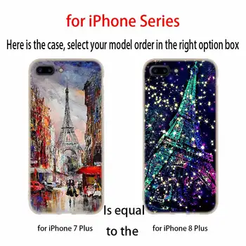 Франция Париж-Айфеловата кула Мек Силиконов Калъф За iPhone 13 11 12 Pro X XS Max XR 6 6S 7 8 Plus SE Mini Cover