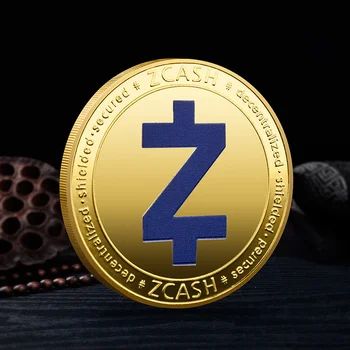 Цифров Виртуална Монета DASH монета ZCASH монета Цветен Печат Триизмерна Златна Монета Възпоменателна Монета, Медал за Събиране на Подаръци