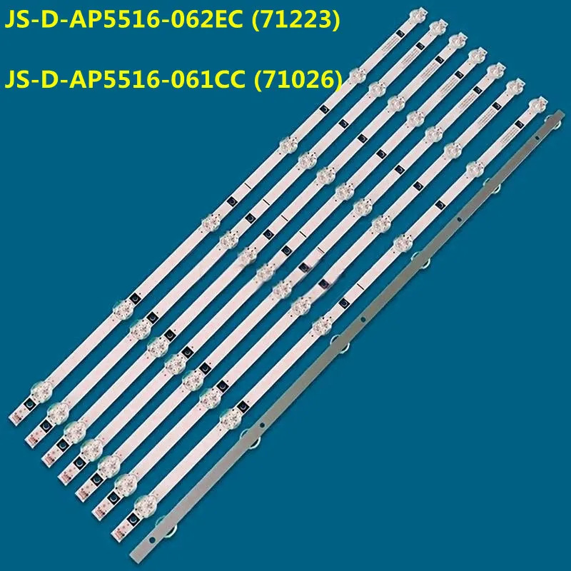 8 бр 554 мм led лента със задно осветяване 6 лампи за JS-D-AP5516-062EC (71223) JS-D-AP5516-061CC (71026) Изображение 0