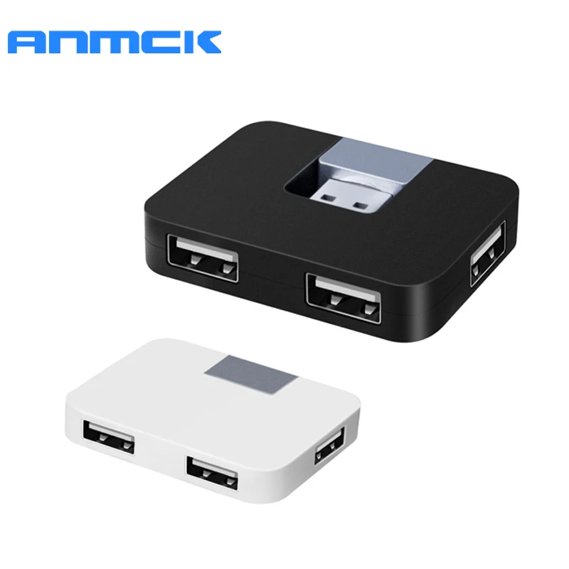 Anmck 4 Порта 2.0 за Високоскоростен USB Хъб Мулти Интерфейс USB Сплитер За Настолен Компютър PC, Лаптоп Адаптер за USB HUB Изображение 0