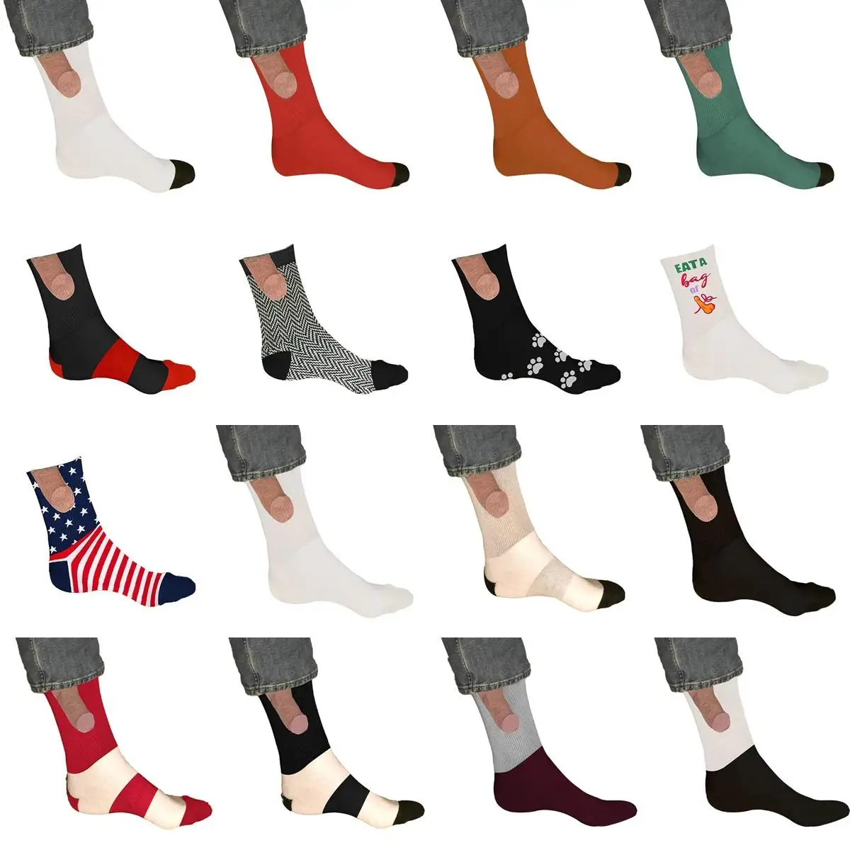 Модни Смешни Ежедневни Чорапи за мъже и жени, Ежедневни Чорапи със забавен Дизайн, Памучни Памучни Чорапи с Нови, Смешни Чорапи За възрастни Изображение 2