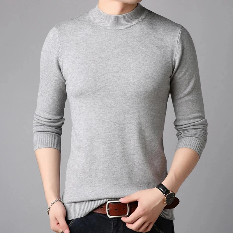 Мъжките Пуловери От Кашмир, Пуловер С Дълъг Ръкав, Обикновена, Пуловери, Блузи Изображение 2