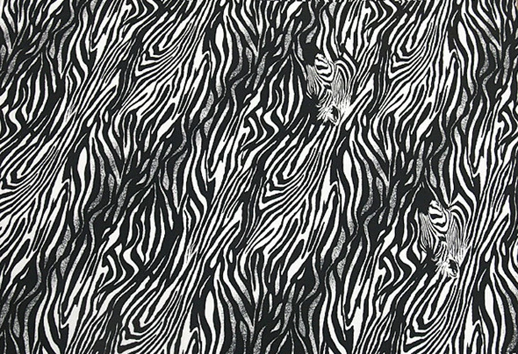 Позициониране на Черно-бели райета принт от коприна крепдешиновая плат с ширина 16 момме 135 см по ярду, SCDC338 Изображение 2