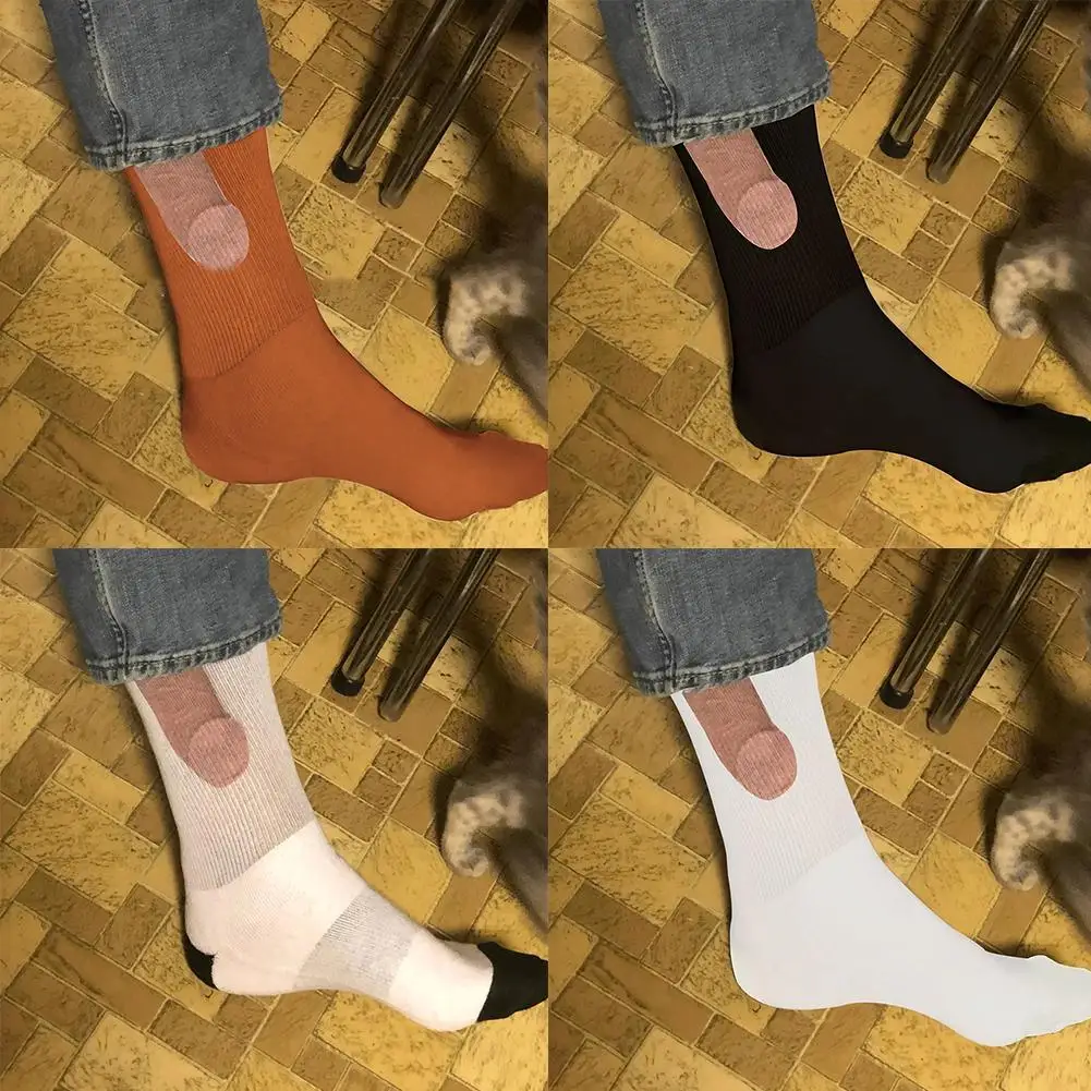 Модни Смешни Ежедневни Чорапи за мъже и жени, Ежедневни Чорапи със забавен Дизайн, Памучни Памучни Чорапи с Нови, Смешни Чорапи За възрастни Изображение 3