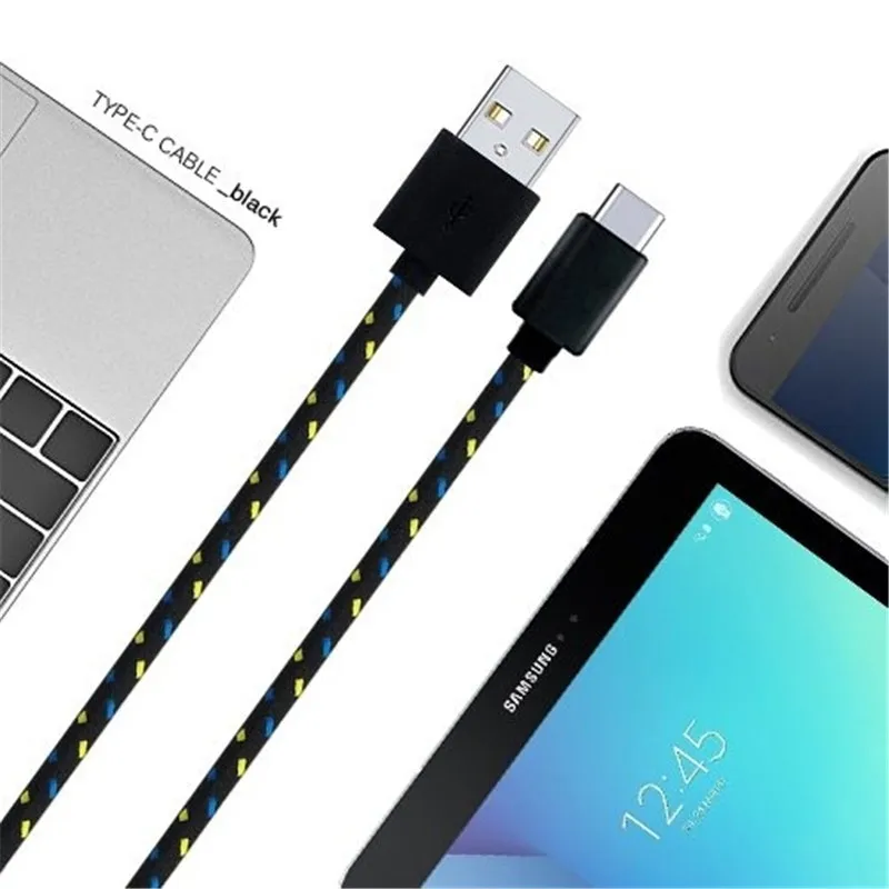 Кабел USB Type C Бързо Зареждане За Samsung S9 Note 9 Huawei P20 Pro Xiaomi 1 м/2 м/3 м C USB Кабели Type-c Кабел За Данни, Зарядно Устройство, USB C Изображение 4