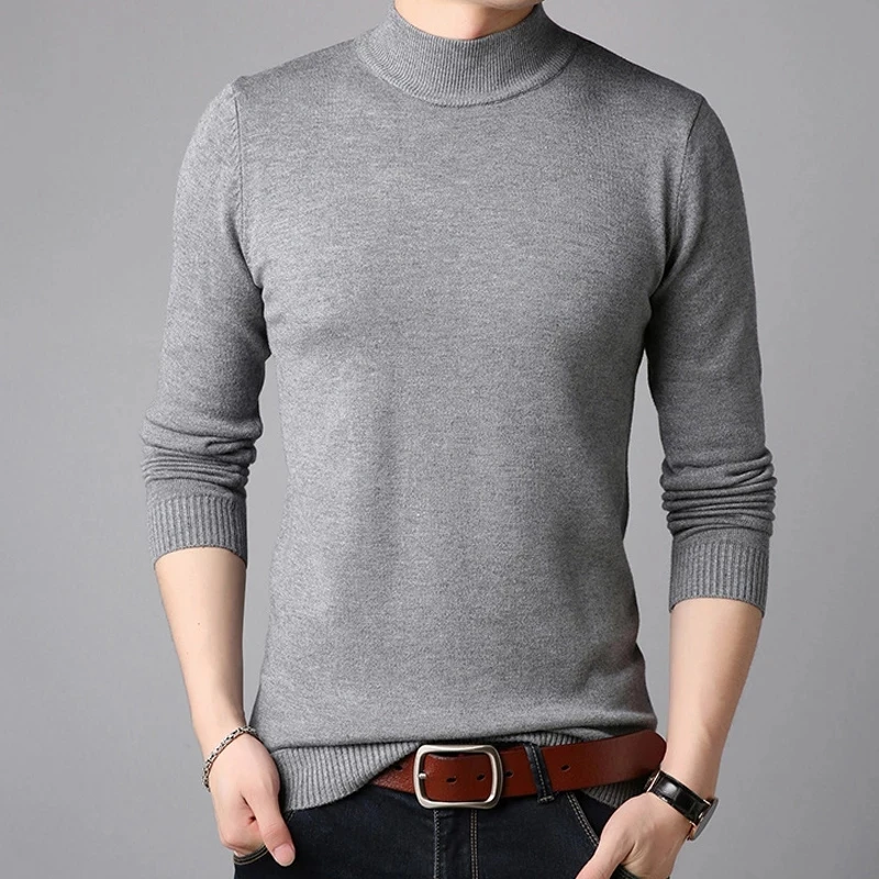 Мъжките Пуловери От Кашмир, Пуловер С Дълъг Ръкав, Обикновена, Пуловери, Блузи Изображение 4