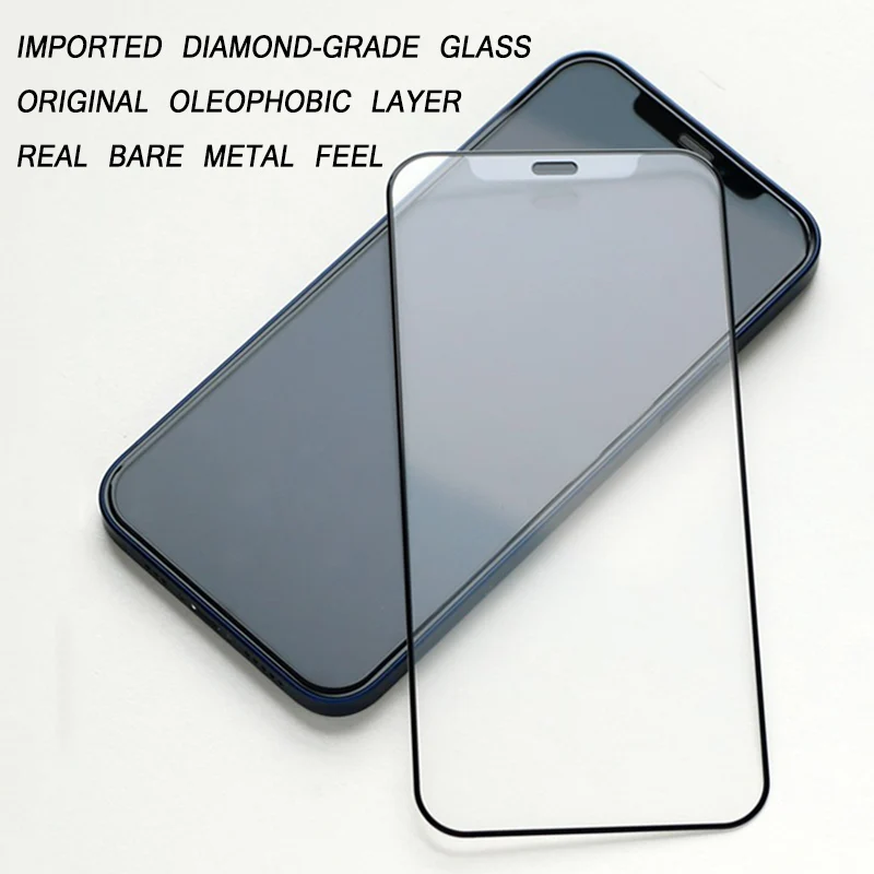 30D Пълно покритие от Закалено стъкло За iPhone 11 14 Pro Max 12 13 X XR XS Max 14 Plus Защитно фолио За екран За iPhone 6s 7 8 Plus Филм Изображение 5