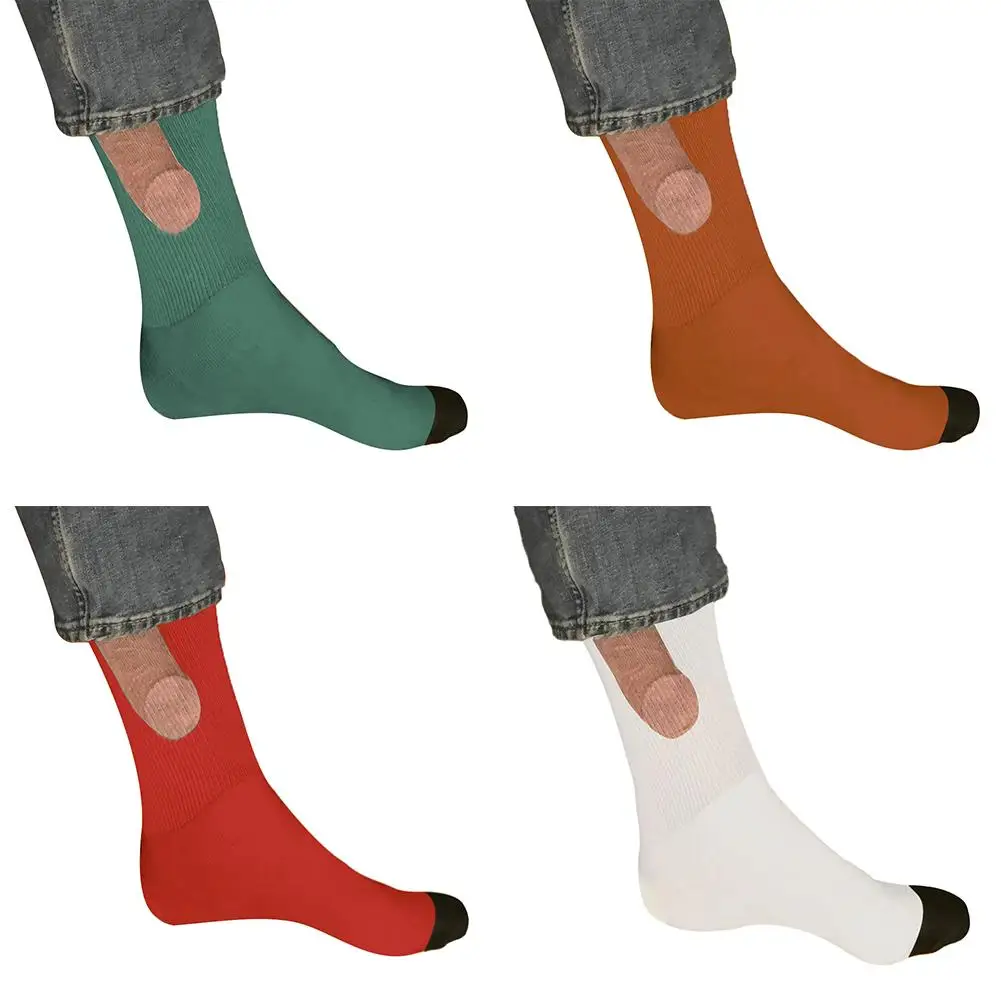 Модни Смешни Ежедневни Чорапи за мъже и жени, Ежедневни Чорапи със забавен Дизайн, Памучни Памучни Чорапи с Нови, Смешни Чорапи За възрастни Изображение 5